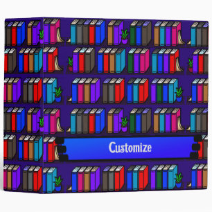Classeur Petite bibliothèque étagères de livres violet