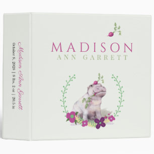 Classeur Petite fille hippo mignonne bébé Album photo