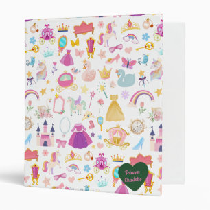 Classeur Petite fille Jolie princesse Motif de conte fée