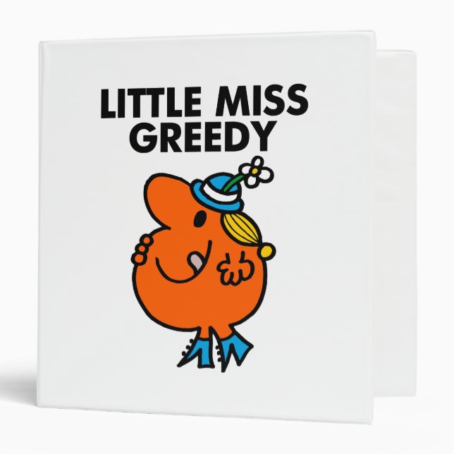 Classeur Petite Miss Greedy Lique Ses Lèvres (Devant/Intérieur)
