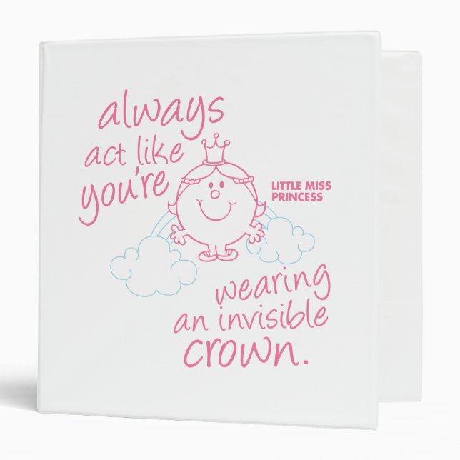 Classeur Petite Mlle Princesse | Couronne invisible (Devant/Intérieur)