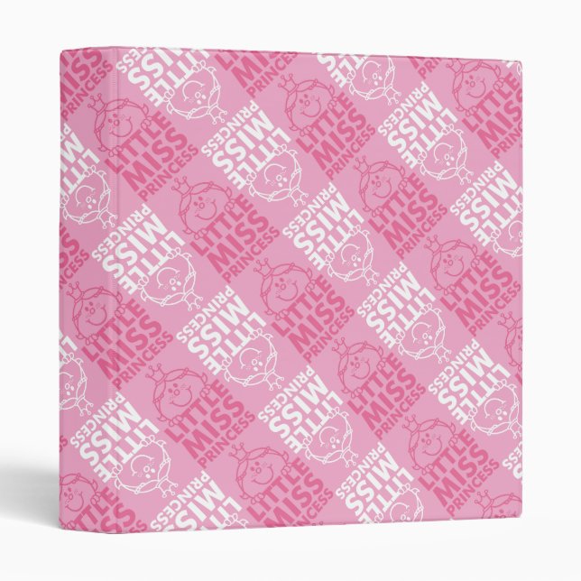 Classeur Petite Mlle Princesse | Joli En Motif rose (Devant/Côté)