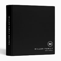 Petite recette de monogramme de famille noire blan