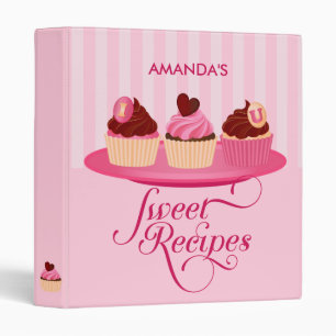 Classeur Petits gâteaux de plat rose