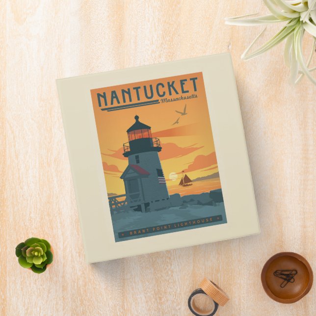Classeur Phare de Brant Point | Nantucket MA (In Situ)