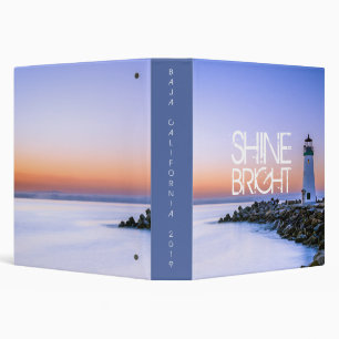 Classeur Phare Pastel Sunset Shine Bright Rocky Beach