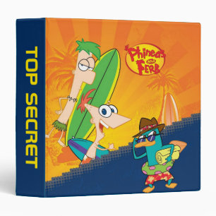 Classeur Phineas et Ferb Surf
