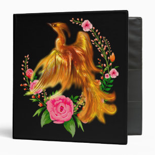 Classeur Phoenix Floral Se Lève De L'Imaginaire Des Cendres