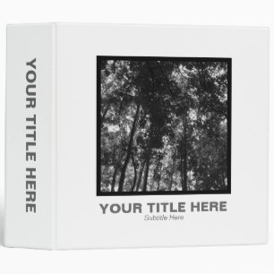 Classeur Photo carré (2in) - Bois à canopée 01 BW