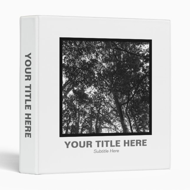 Classeur Photo carré - Pins d'Ecosse (Devant/Côté)