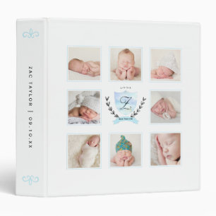 CLASSEUR PHOTO COLLAGE PERSONNALISÉE DE BÉBÉ GARÇON SCRAPBO