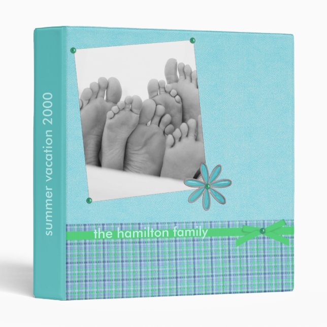 Classeur photo de famille (Devant/Côté)