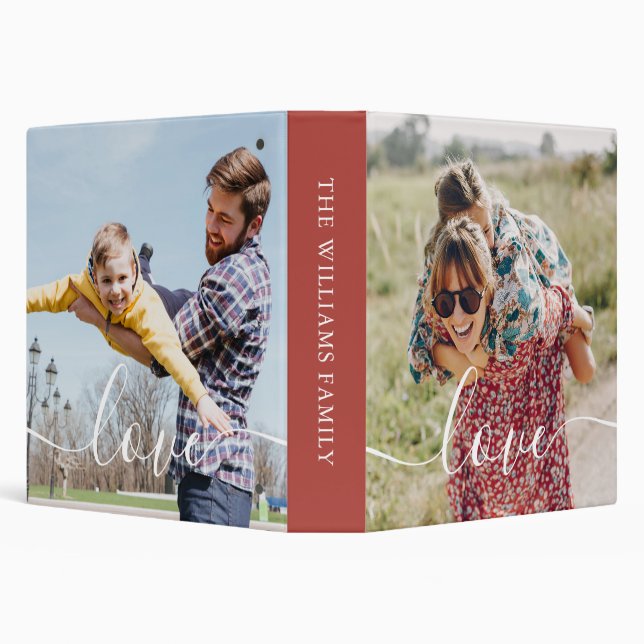 Classeur Photo de famille de script élégant et moderne (Arrière-plan)