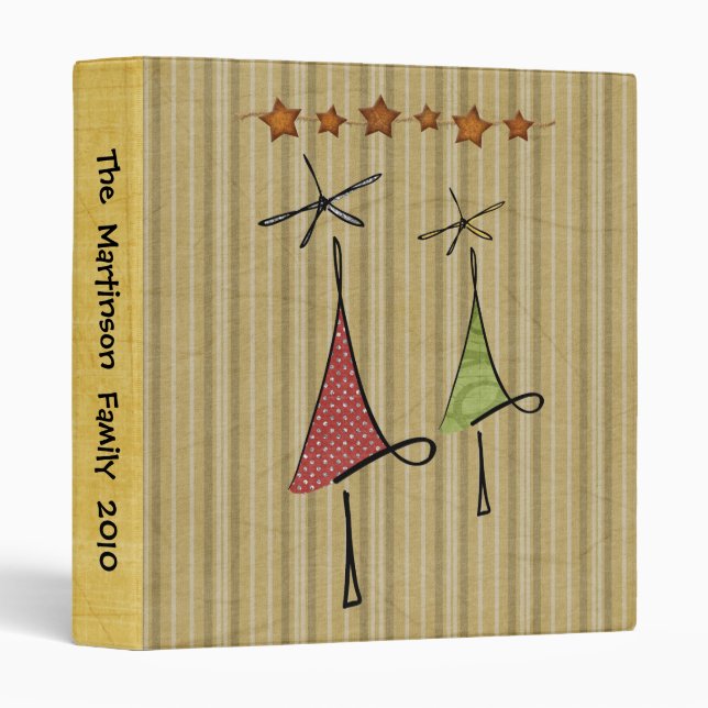 Classeur photo de l'arbre de vacances customisé (Devant/Côté)