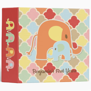 Classeur photo de Maman et Baby Boy Elephant
