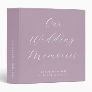Classeur Photo de mariage personnalisé écriture minimaliste