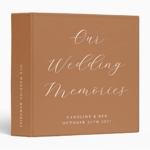 Classeur Photo de mariage personnalisé en terre cuite avec