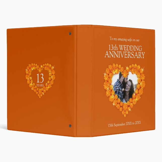Classeur Photo du 13e anniversaire du mariage Citrine (Arrière-plan)