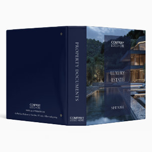 Classeur Photo et logo exclusifs de biens immobiliers de lu