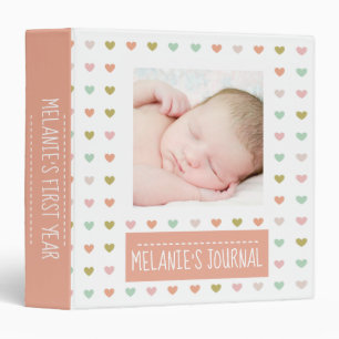 Classeur Photo faite sur commande de bébé de motif en