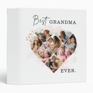 Classeur Photo Family Best Grandma Ever Heart Shape 8