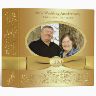 classeur photo Gold 50th Mariage 2"