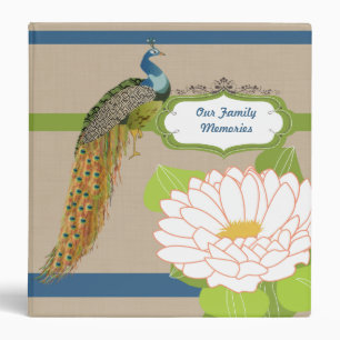 Classeur photo Peacock et Fleur Blanche personnali