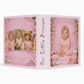 Classeur photo personnalisé Rose Princesse Bébé Fi