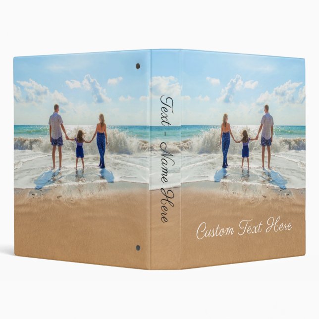 Classeur photo personnalisé Vos photos et texte fa (Arrière-plan)