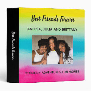Classeur Photo personnalisée BFF Best Friends 3 Ring Classe