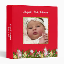 Classeur photo Red First Christmas Kids