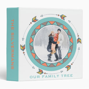 Classeur Photo tribale de corail turquoise d'arbre