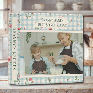Classeur Photographie personnalisée Mémé & Recette de famil