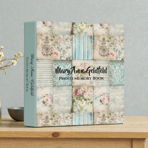 Classeur Photos de bébé personnalisées Shabby Chic Victorie