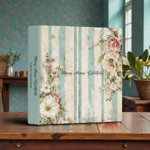 Classeur Photos de bébé personnalisées Shabby Chic victorie