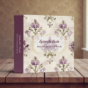 Classeur Photos de bébé personnalisés Shabby Chic