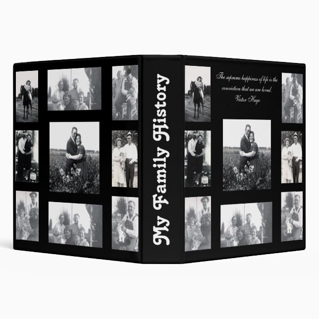 Classeur Photos de famille Aimer Citation Mon histoire de f (Arrière-plan)