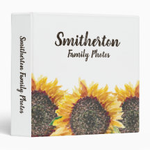 Photos de famille Jaune Tournesols Marron Blanc