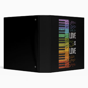 Classeur piano arc-en-ciel