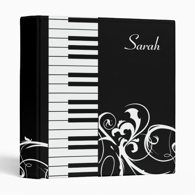 Classeur Piano personnalisé (Devant/Côté)