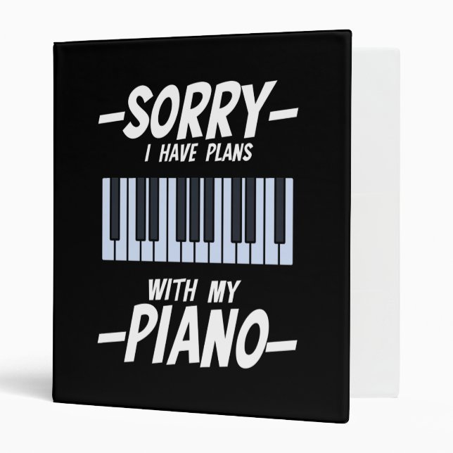 Classeur Piano Player Plans avec Piano (Devant/intérieur)