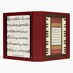 Classeur piano touches musique bordure feuille musique clas