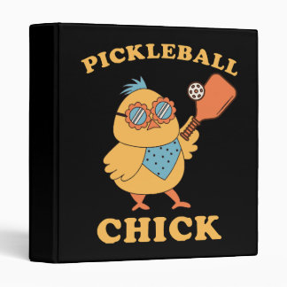 Classeur Pickleball Chick - rétro