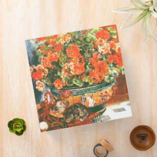 Classeur Pierre-Auguste Renoir Geraniums Et Chats