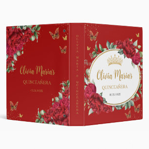 Classeur Pierres rouges Papillons floraux Quince Album phot