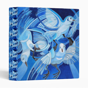 Classeur Pigeons de cordonnier en bleu de Cerulean
