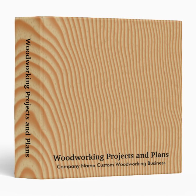 Classeur Pin de projets et de plans de travail du bois (Devant/Côté)