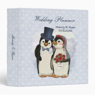Classeur Pingouin marié Groom Planificateur de mariage pers