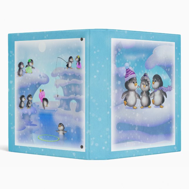 Classeur Pingouins de charme (Arrière-plan)