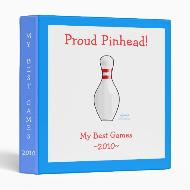 Classeur Pinhead Bowler Bowling Highlights Scrapbook (Devant/Côté)